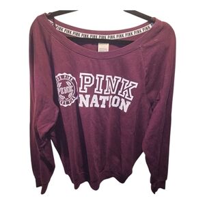 Victoria Secret Sz. Large Maroon Sweatshirt